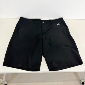 adidas Men's Black Performance Black Golf Shorts 3-Stripe Detail DM3084 Size 40
